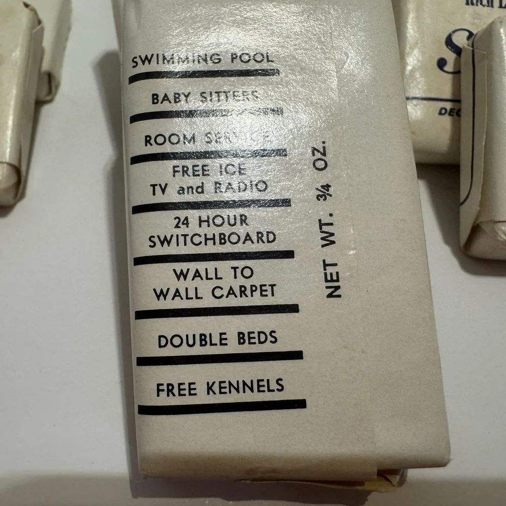 Vtg Set Of 9 Hotel Bar Soaps Holiday Inn/Camay/Safeguard 1970s